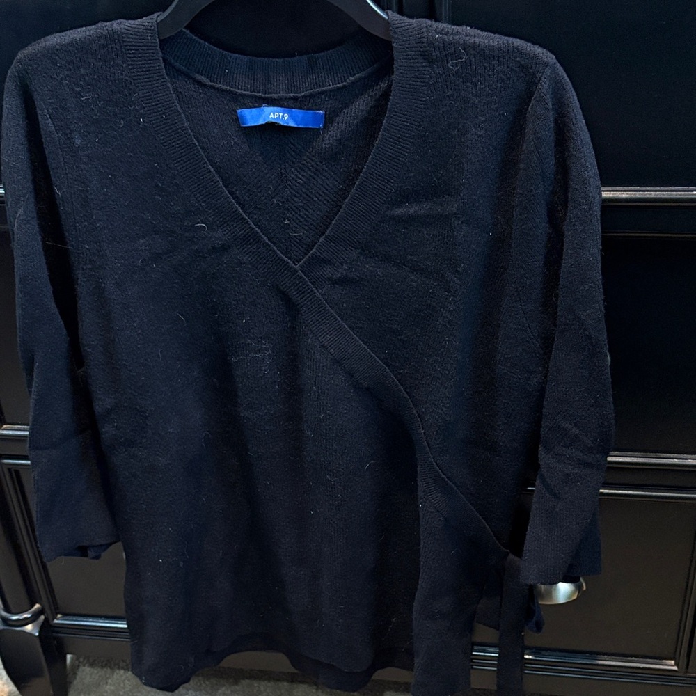 Apt. 9 Black Knit Sweater